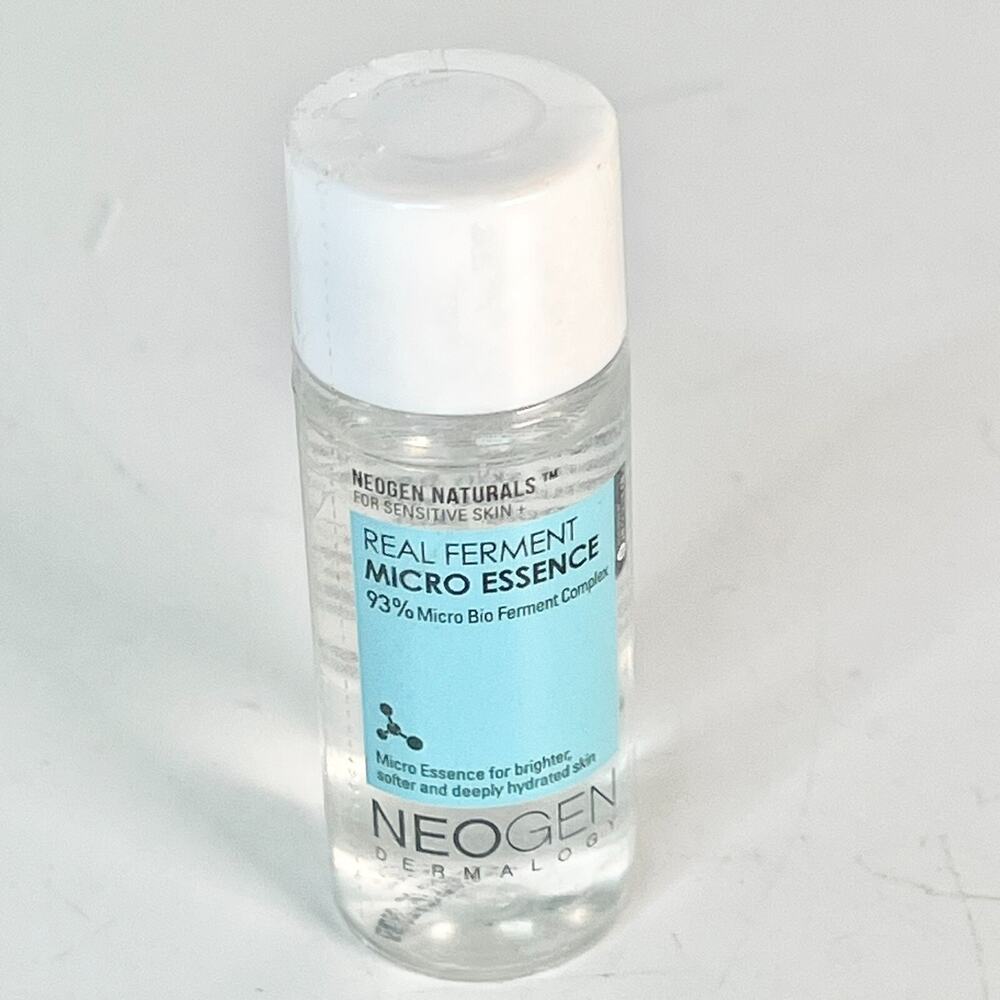 NeoGen Real Ferment 93% Micro Bio Essence Hydrate Brighten Travel .67oz 20ml New